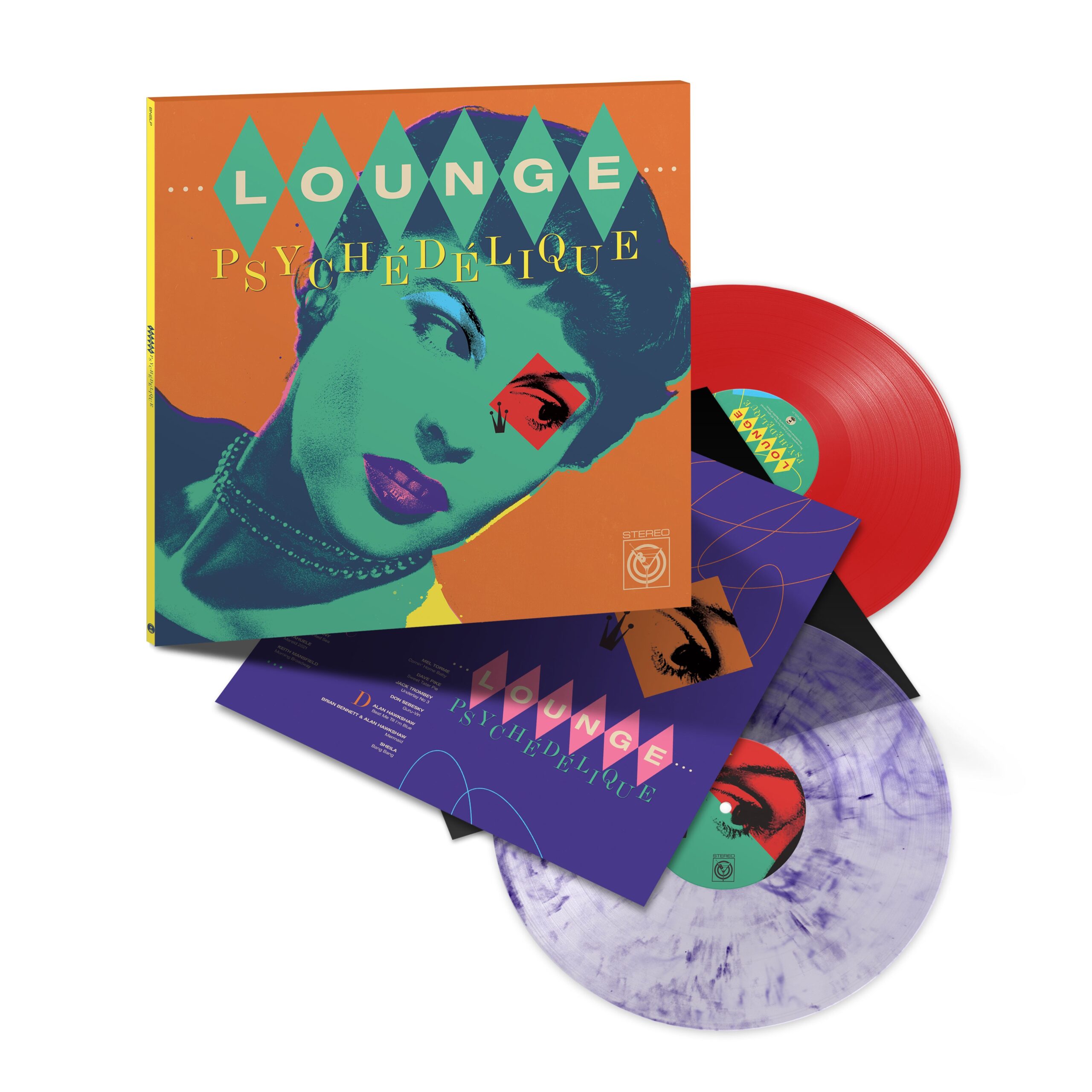 Various Artists - Lounge Psychédélique (The Best of Lounge & Exotica 1954-2022) (2LP Marble & Solid Red Coloured Vinyl)